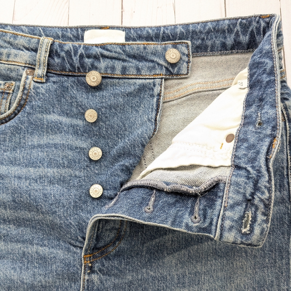 Boyish • Andy Cutoff Denim Skirt - Picture 5 of 12